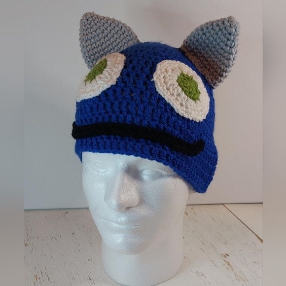 Monster Adult Handmade Beanie Crochet Stocking Hat Winter Warm Cozy - Picture 6 of 6
